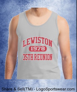 Gym Tank - 100% Heavyweight Ultra Cotton Tank Top - Lewiston 1978 35th Reunion Design Zoom